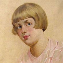 "Portrait-Lieselotte" -1927  | 70x59 cm | Öl auf Leinwand